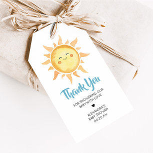Voici les étiquettes Son mignon Baby shower soleil