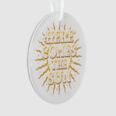 Voici L'Ornement Acrylique Du Soleil (devant)