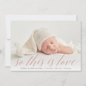 Voici Love Photo Faire-part de naissance (Devant)