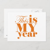 Voici ma carte postale Motivation année (Devant / Derrière)