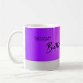 "Voici ma tasse d'anniversaire" Mug (Gauche)