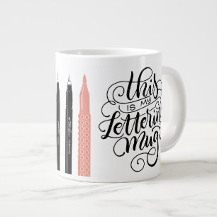 Voici ma tasse de lettres - stylos à pinces
