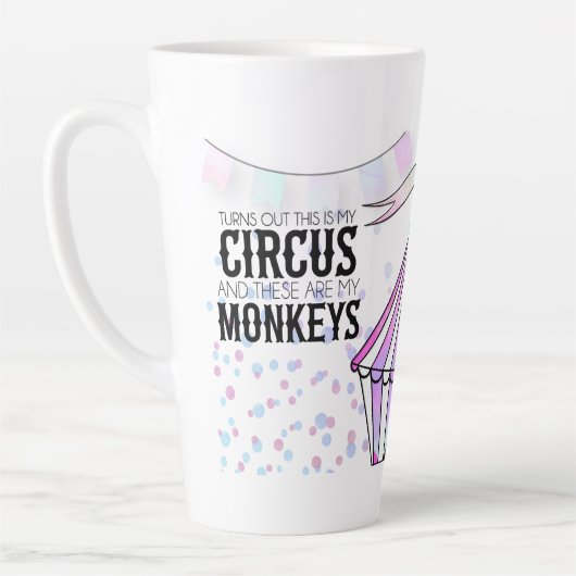Voici mon cirque Latte Mug (Gauche)