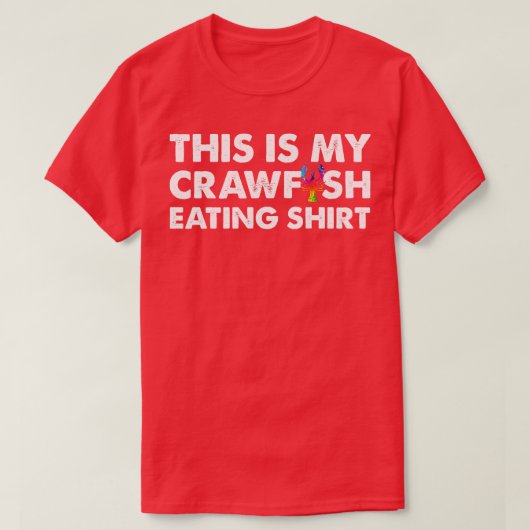 Voici Mon Crawfish Manger TShirt (Design devant)