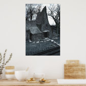 Voici Mon Happy Place Gothic Art Poster (Cuisine)