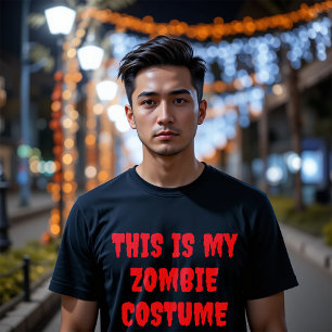 Voici Mon T-shirt Halloween Costume Zombie