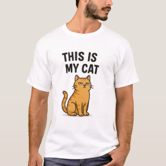 Voici My Cat - Drôle T-shirt Amoureux des chats