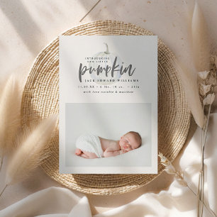 Voici notre petit faire-part de naissance citrouil