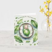 Voici Notre Petite Peapod ! Faire-part de naissanc (Fleur jaune)