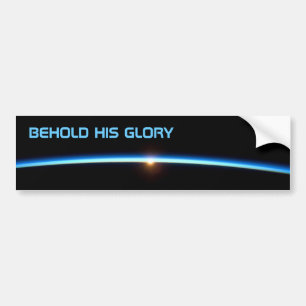 "VOICI SA GLOIRE" Sticker à pare-chocs mince en li