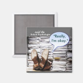 Voici un aimant psychologue scolaire (Recto/Verso)