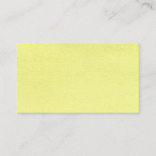Voici un Carte de visite de conception jaune (Devant)