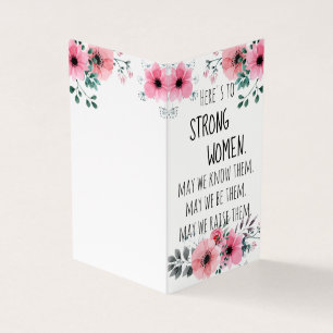 Voici une citation de femmes fortes Aquarelle Flor