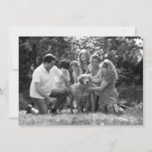 Voici une histoire de la famille B/W Faire-part de (Dos)