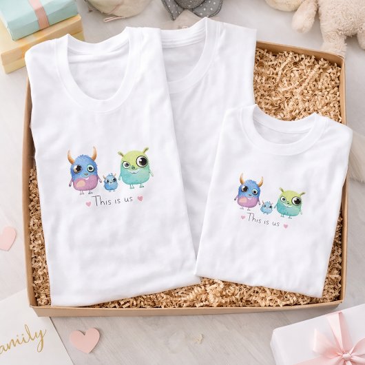 Voici Us mignon monstre design T-shirt