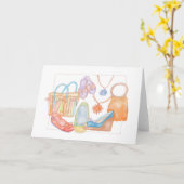 Voici venir la carte de voeux de Sun (Fleur jaune)