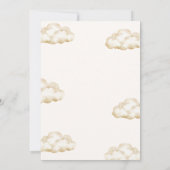 Voici venir le fils Invitation à la baby shower (Dos)