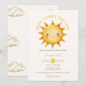 Voici venir le fils Invitation à la baby shower (Devant / Derrière)