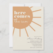 Voici venir le soleil | Invitation de Baby Shower  (Devant)