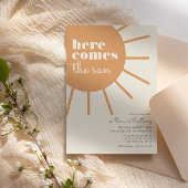 Voici venir le soleil | Invitation de Baby Shower 