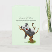 Voici votre carte de voeux Panda (Dos)