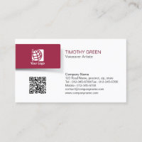 Voicover Artiste Talent Simple Carte de visite
