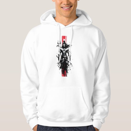 Void-Born Mahadev The Crimson Axis When Silence Ta Hoodie (Voorkant)