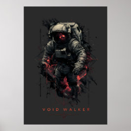 Void Walker Astronaut Heavy Metal Poster