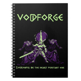 Voidforge "Penitent One" Dark Fantasy Pixel Art Notitieboek