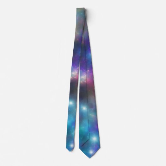 Voie Lactée Colorée Galaxy Cravate d'art (Dos)
