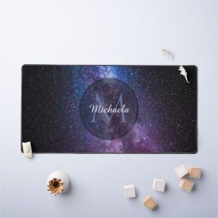 Voie lactée couleurs vives monogramme personnalisa