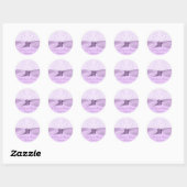 Voie Lavande Sticker Rond (Feuille)