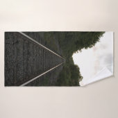 Voies à travers les arbres (Serviette de bain)