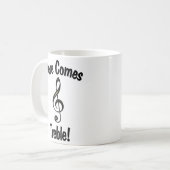 Voilà Arbre ! Mug amusant pour les musiciens (Devant gauche)