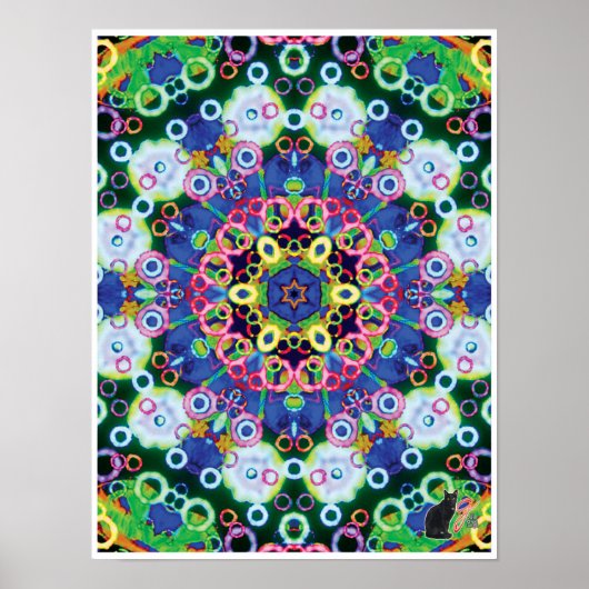 Voila Kinetic Collage Kaleidoscope Poster (Voorkant)