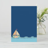 Voile Away Sailing Boys Birthday Invitation (Debout devant)