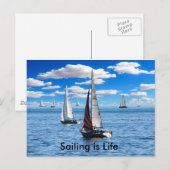 Voile - Carte postale Vie (Devant / Derrière)