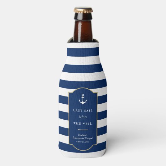 Voile dernière | Bachelorette Glacière de bouteill (Bottle Devant)