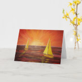 Voile du soir - Carte de voeux (Fleur jaune)