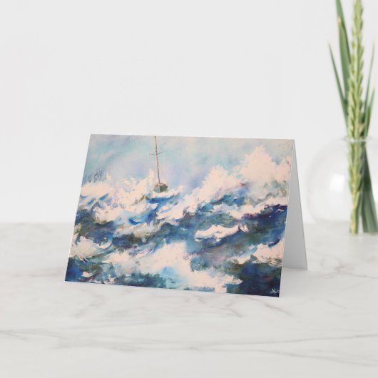 Voile en amour Carte d'amour de la Saint Valentin (Devant)