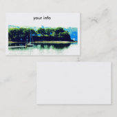 voile en carte de visite paradisiaque (Devant / Derrière)