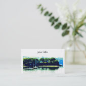 voile en carte de visite paradisiaque (Debout devant)