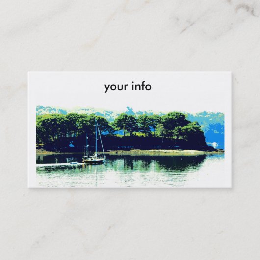 voile en carte de visite paradisiaque (Devant)