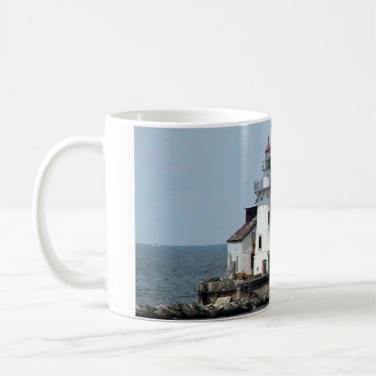 Voile en compagnie de Lighthouse Coffee Mug (Gauche)