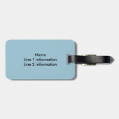 Voile - étiquette bagage (Dos horizontal)