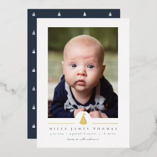 Voile Faire-part de naissance Foil Invitation