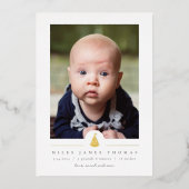 Voile Faire-part de naissance Foil Invitation (Recto)