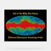 Voile Galaxy Voie Lactée sur l'univers WMAP (Recto)