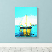 voile goélette enveloppée toile (Insitu (Plancher de Bois))