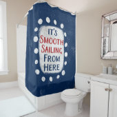 Voile lisse D'Ici Rideau De Douche (En situation)